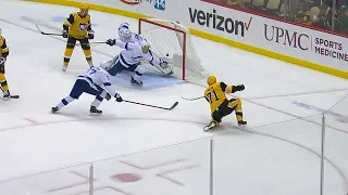 Ryan McDonagh robs Evgeni Malkin with lunging glove stop!