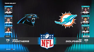Carolina Panthers vs Miami Dolphins | Week 6 | Simulation NFL 2023/24 | Madden NFL 24 PS5