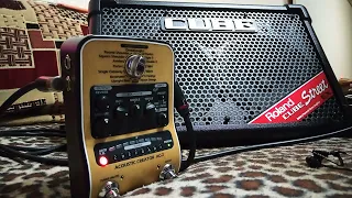 ZOOM AC2 Процессор для акустической гитары с комбоусилителем Roland CUBE Street EX (Guitar demo)