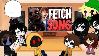 Creepypasta Characters React's To Fetch || Fnaf Fazbear Fright's || {Sea Gacha}