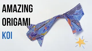Amazing Origami Koi | How to do Paper Fish | Paper Koi Tutorial