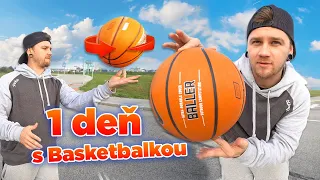 1 deň vs BASKETBALL - Naučím sa točiť basketbalku na PRSTE? *progress*