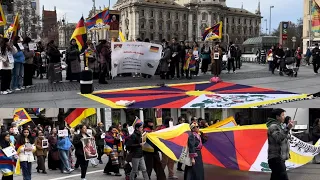 10th March ” 65th Tibetan uprising day” protesting against china in Munich. #bhoegyalo #freetibet
