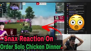 Snax Reaction On Order Solo Chicken Dinner🔥