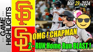 San Diego Padres vs San Francisco Giants [Matt Chapman's 2 HR, 5 RBI night helps lead ! Dub W!]