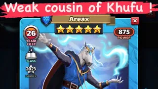 Empires & Puzzles Hero of the Month Analysis : 🧊AreaX, weak cousin of 💪Khufu