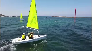 Séance de dériveur double au centre nautique de Locquémeau.