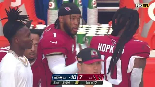 Kyler Murray HEATED at DeAndre Hopkins on the sideline