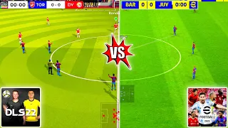 DLS 22 Vs eFOOTBALL 2022 MOBILE | LEGENDARY GAMEPLAY COMPARISON | ULTRA HD 60 FPS