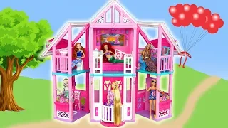 New Barbie Malibu House unboxing Assembly Rumah boneka Barbie baru Nova Casa de boneca Barbie