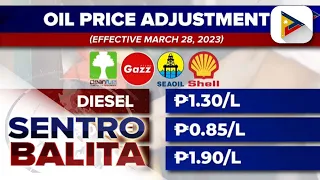 Higit P1 bawas-presyo sa diesel, kerosene, ipatutupad; gasolina, may tapyas-presyo rin