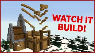 Self-building command block house - Minecraft 1.15