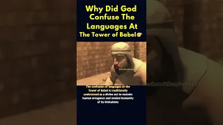 Why God REALLY Confused The Languages At The Tower Of Babel 🤯😮 #shorts #youtube #oldtestament #fypシ