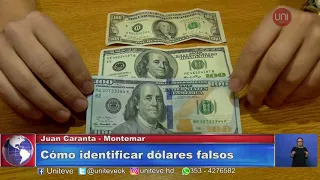 ¡Cómo detectar un dólar falso?