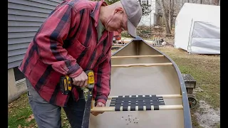 Replacing The Old Broken Seats In Your Canoe With New Ones. Step By Step Instructions.