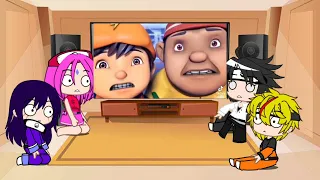 (B. indo)||team 7 + hinata {- kakashi} react to boboiboy elemental