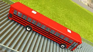 Stairs Jumps Down - BeamNG.drive