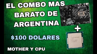👉 COMPRO EL MOTHER Y CPU MAS ECONOMICO | INTEL PENTIUM GOLD G5400 + ASROCK Z390 | SOLO 100 DOLARES