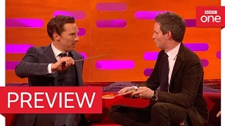 Eddie Redmayne and Benedict Cumberbatch perform magic! - The Graham Norton Show 2016 - BBC One