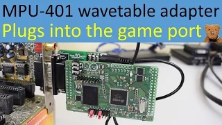 Wavetable adapter for MPU-401 MIDI joystick game port