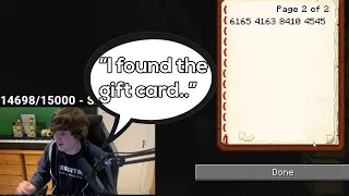 tubbo finds mrbeast 100000 gift cards on dream smp