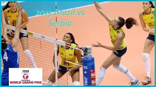 2013 🇧🇷 Brazil vs Serbia 🇷🇸 🏐 Women Indoor Volleyball 🏐 FIVB World Grand Prix