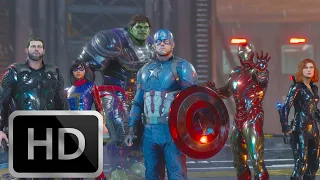 Marvel's Avengers | "Endgame Suits " Avengers vs MODOK Boss Fight (2021)