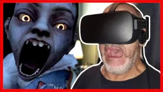 Dad TERRIFIED of VR HORROR Game | Funny Reaction!