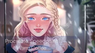 [Procreate] Warm Coffee | SPEEDPAINT