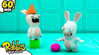 Experimentos Rabbids | Rabbids La Invasión | Nueva compilación 1H | Cartoon para niños