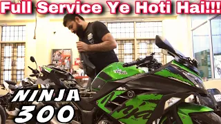 NINJA 300cc Detail Service👀 | kya Kya Kaam Hai Zaruri❔⚙️🔩 | NCR MOTORCYCLES |