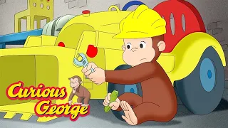 George plays with his front loader 🐵 Curious George 🐵 Kids Cartoon