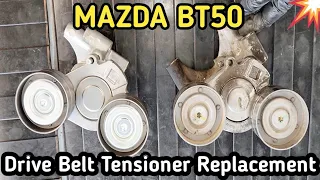 How To Replace Mazda BT50 Belt Tensioner & Drive Belt (2011 To 2015)