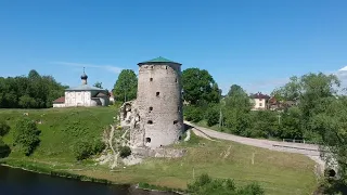 Псков, Печоры и Изборск с высоты птичьего полёта