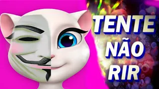 TENTE NÃO RIR COM A ANGELA HACKER 🐱! - Minha Talking Angela