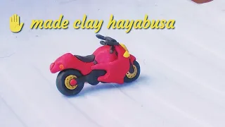 How to make clay bike , motorcycle || How to make hayabusa bike