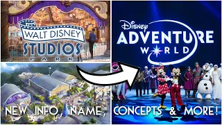 NEW Name & MAJOR Update for Walt Disney Studios ANNOUNCED