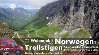 Trollstigen - der Tag der Öffnung am 9. Juni 2022. Mit dem Wohnmobil nach Norwegen (11)