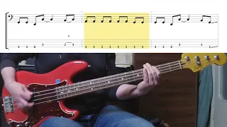 Van Halen - Ain't Talkin' 'Bout Love ( Bass Cover Tab in Video )