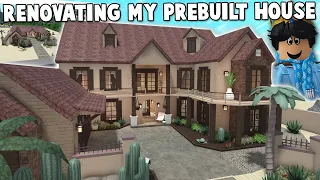 RENOVATING my BLOXBURG PREBUILT CATALOG STARTER HOUSE