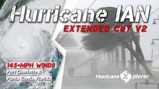 Hurricane Ian Category 4 Eyewall & Eye intercept w/ 145mph Winds Port Charlotte Punta Gorda Florida