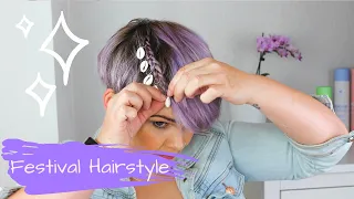 EASY SHORT HAIR BRAID | Coachella Festival Hair 2019