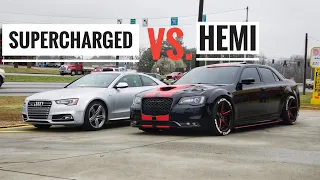 This Modified Chrysler 300s VS Audi S5 Take Over The Highway