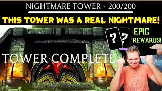 MK Mobile. Beating Battle 200 in Nightmare Tower. INSANE Final Boss Fight + AWESOME Tower Rewards.