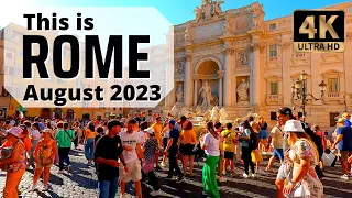 Rome Italy 4K - Unseen secrets of Rome's iconic walk: Piazza Navona to Fontana di Trevi - Captions.