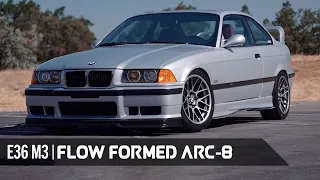 BMW E36 M3 on Apex ARC-8 Flow Formed Wheels