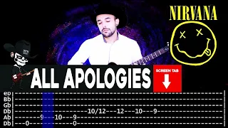 【NIRVANA】[ All Apologies ] cover by Masuka | LESSON | GUITAR TAB