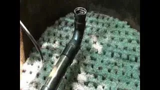 home made vortex pond filter cleaning 2