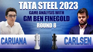 Tata Steel Round 8: Fabiano Caruana vs Magnus Carlsen