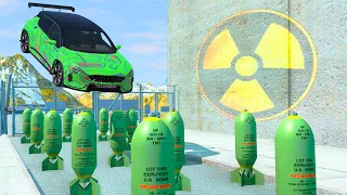 EXPERIMENT - Cars vs Nuclear Bombs #18 - BeamNG.Drive CrashTherapy